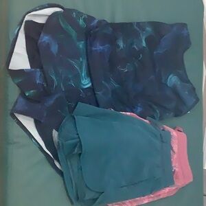 All in Motion tank top and shorts and matching shorts set girls size 14/16